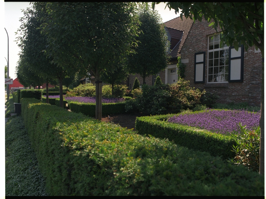 Compacte tuinarchitectuur